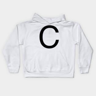 Helvetica C Kids Hoodie